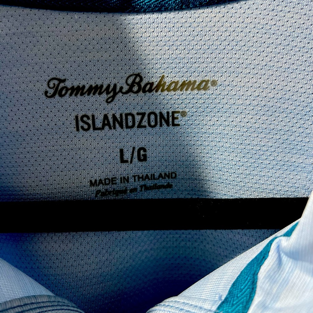 Tommy Bahamas Light Blue Islandzone Long Sleeve L